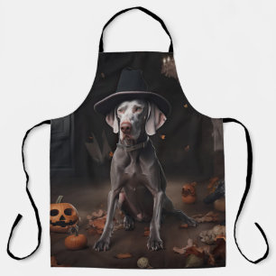 Weimaraner Pumpkins Halloween Beängstigend Schürze
