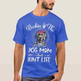 Weimaraner rocken die Mama des Hundes und das Tant T-Shirt