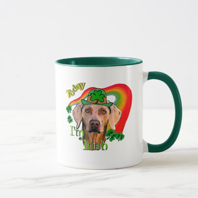 Weimaraner Saint Patricks Tasse (Rechts)