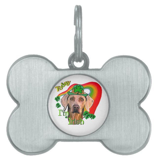 Weimaraner Saint Patricks Tiermarke (Vorderseite)