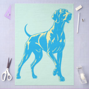 Weimaraner  seidenpapier