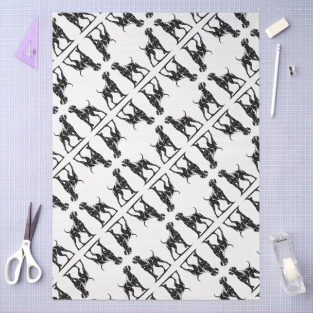 Weimaraner  seidenpapier (Basteln)