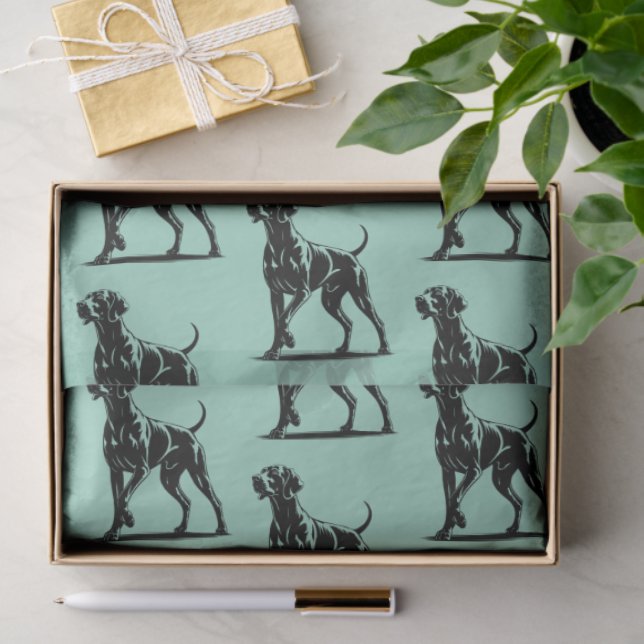 weimaraner  seidenpapier (Geschenk)