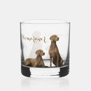 Weimaraner – Silberner Geisterjäger Whiskyglas