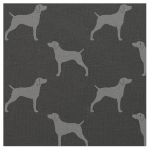 Weimaraner Silhouette-Muster Stoff