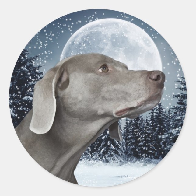 Weimaraner Sticker (Vorderseite)