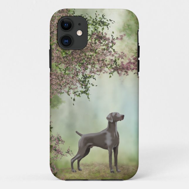 Weimaraner Telefon-Kasten Case-Mate iPhone Hülle (Rückseite)