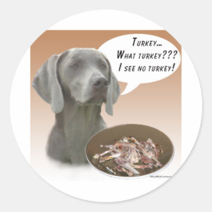 Weimaraner Türkei Runder Aufkleber