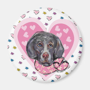 Weimaraner Valentinstag Magnet