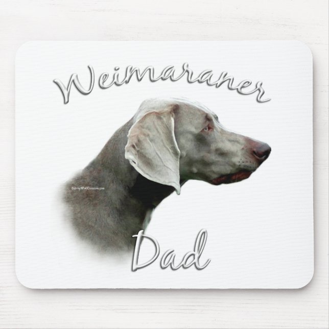 Weimaraner Vater 2 Mousepad (Vorne)