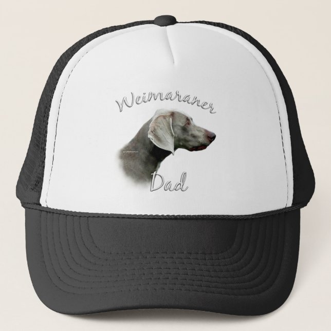 Weimaraner Vater 2 Truckerkappe (Vorderseite)