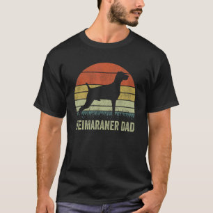 Weimaraner Vater für Männer Retro Weimaraner Hund  T-Shirt