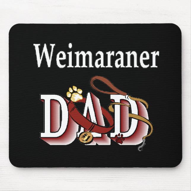 Weimaraner Vater Geschenke Mousepad (Vorne)