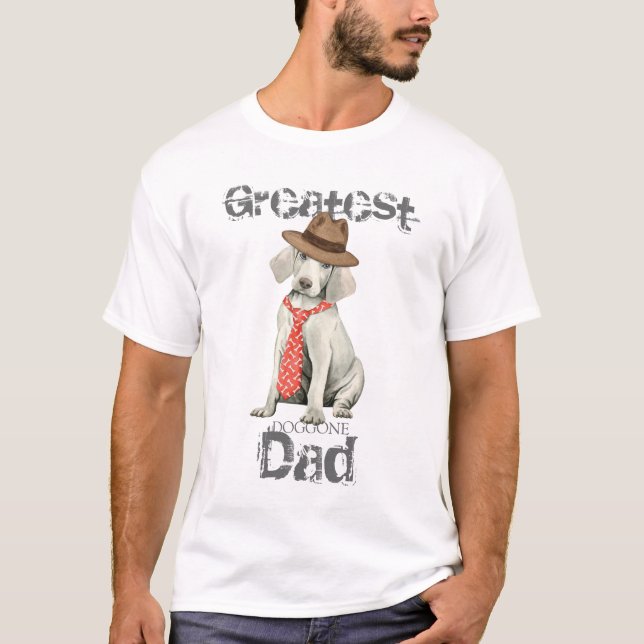 Weimaraner Vater T-Shirt (Vorderseite)