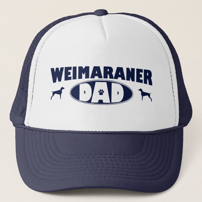 Weimaraner Vater Truckerkappe (Vorderseite)
