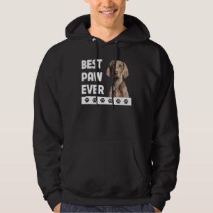Weimaraner Vathers Day Hund Vater Beste Paw Ever D Hoodie