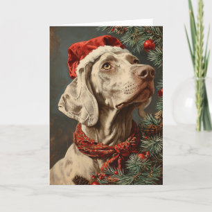 Weimaraner vintage personalisiertes Weihnachten