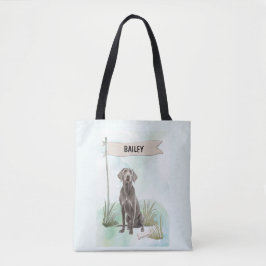 Weimaraner Watercolor Personalized Dog