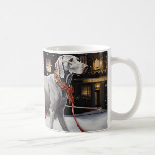 Weimaraner Weihnachtsfeiertage Kaffeetasse