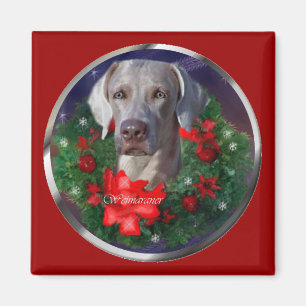 Weimaraner Weihnachtsgeschenke Magnet