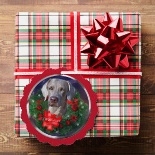 Weimaraner Weihnachtsgeschenke Ornament Karte