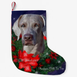 Weimaraner Weihnachtszeit Kleiner Weihnachtsstrumpf
