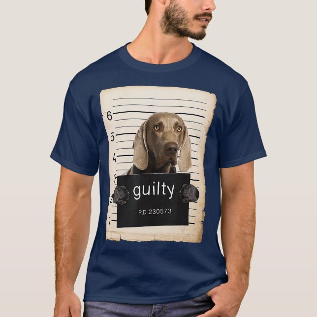 Weimaraners Hundeschuss Tasse T-Shirt (Vorderseite)