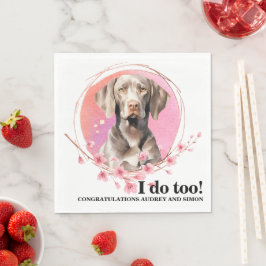 Weimarer Wedding Napkins mit Hogs Foto Serviette