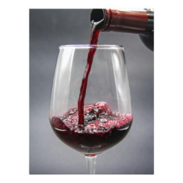 Wein aus der Flasche Fotodruck