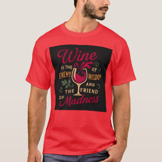 Wein aus feindlicher Weisheit und Freund von Freun T-Shirt