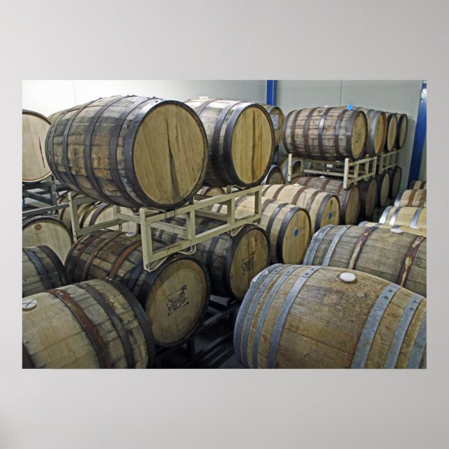 Wein Barrels Poster! Poster (Vorne)