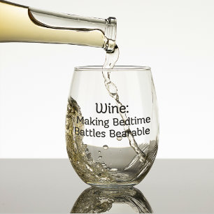 Wein: Bettzeit-Schlachten erträglich machen Weinglas Ohne Stiel