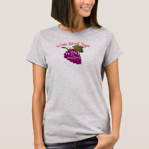 Wein Blutgruppe Wein Positiv A B AB O HG T-Shirt