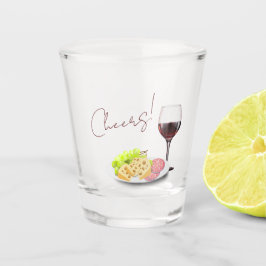 Wein- & Charcuterie-Engagement-Party Schnapsglas