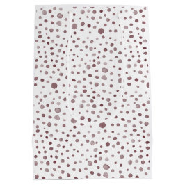 Wein Confetti Wasserfarben Dots Geschenktasche Mittlere Geschenktüte