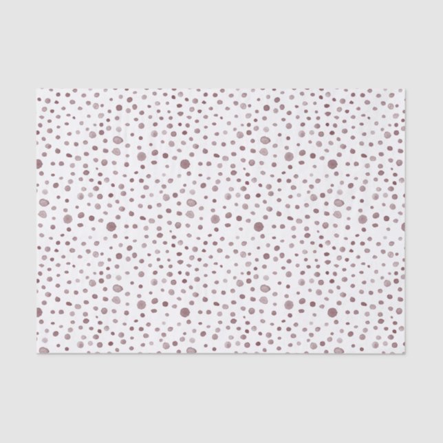 Wein Confetti Wasserfarben Dots Gewebe Papier (Vorderseite)