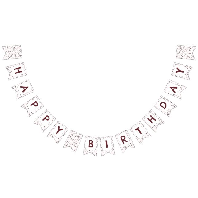 Wein Confetti Wasserfarben Punkte Jagdflagge Wimpelkette (Alle)