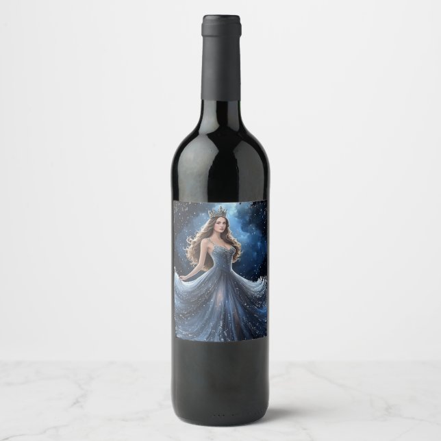Wein der Königin Weinetikett (Vorderseite)