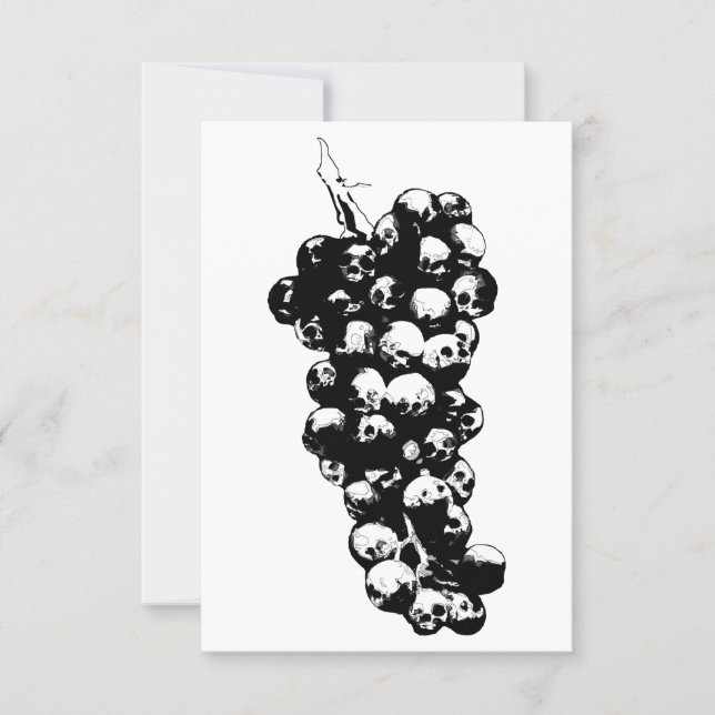 Wein des Todes Einladung (Vorderseite)