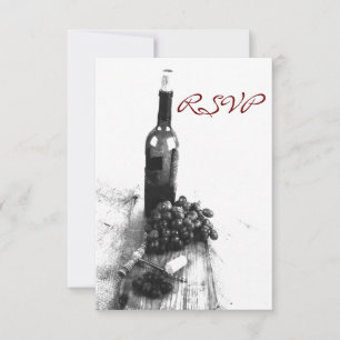 Wein-Dinner-RSVP-Karte RSVP Karte