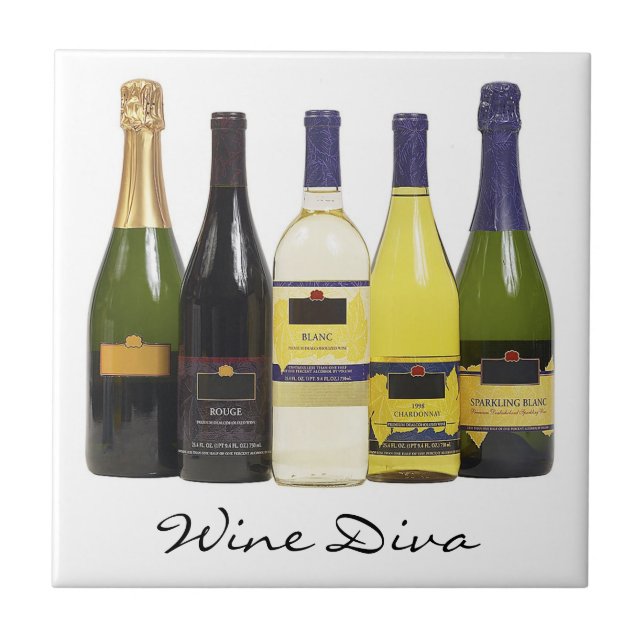 Wein-Diva-Fliese Trivet Fliese (Vorderseite)