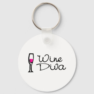 Wein-Diva Schlüsselanhänger