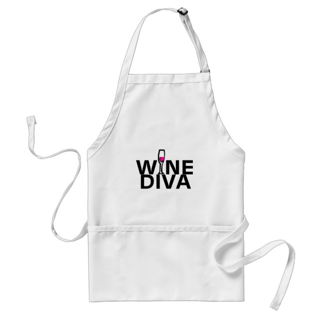 Wein-Diva Schürze (Vorne)