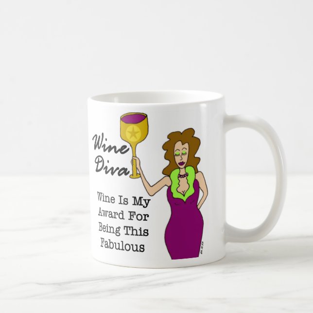 Wein-Diva "Wein ist mein Preis… " Tasse (Rechts)