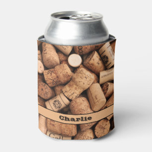 Wein Drinker Vintag Corks Textur Weingarten Dosenkühler