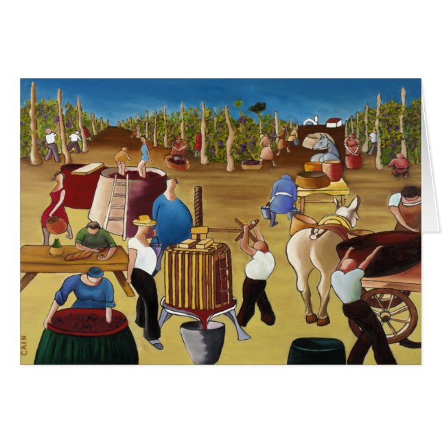 WEIN-DRÜCKEN (Vorderseite (Horizontal))