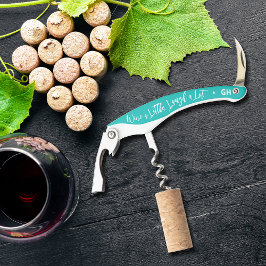 Wein ein wenig lachen Eine Menge Kellnermesser