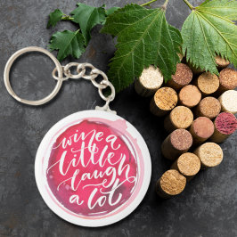 Wein ein wenig lachen Eine Menge Schlüsselanhänger