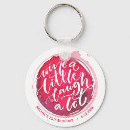 Wein ein wenig lachen Eine Menge Schlüsselanhänger