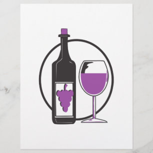 Wein Ein wenig/rot Flyer